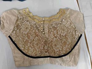 Half Georgette And Satin Saree