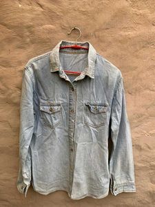 vintage old money Denim Shirt