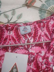 Like New Printed Paplum Style Cord Set In Xl Size