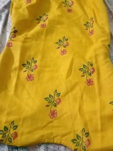 Yellow Embroidered Palazzos