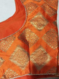 Orange Zeri Work  Blouse