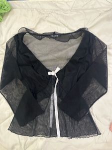 Babydoll Mesh Top