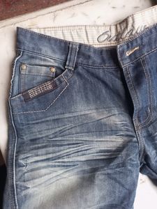 Men Trendy Regular Fit Blue Faded Jeans, 32 size