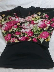 Floral Print Top 2 Piece
