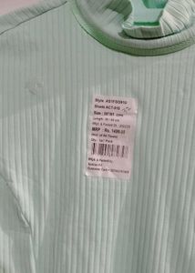 Mint Green Turtleneck Top