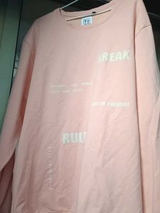 Pink Graphic Print Sweatshirt