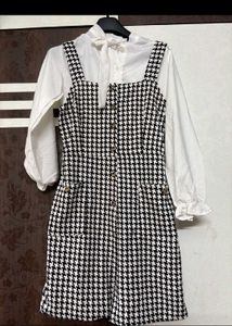 Houndstooth Mini Dress
