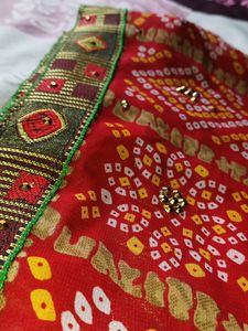 Chunri Print Chiffon Saree