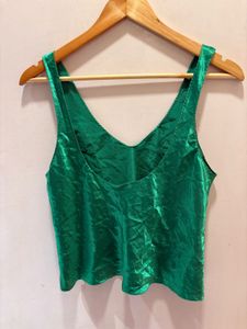 Emerald Green Beautiful satin Top