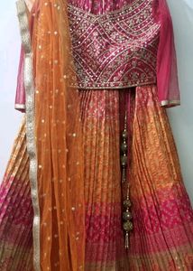 PARTY WEAR BANARASI LEHENGA CHOLI WITH DUPATTA