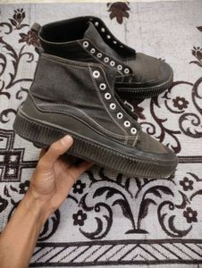 Black High-Top Sneakers