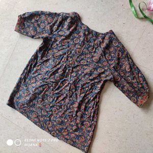 Boho Floral Print Top