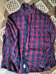 Red &amp; Blue Plaid Casual Shirt