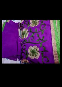 Elegant Floral Saree 2
