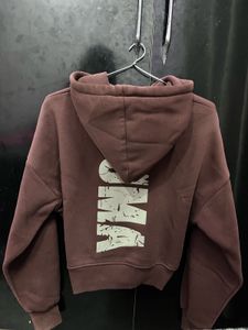 Puma Cropped Hoodie - Purplish
