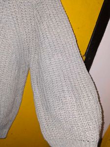 Cozy Grey Knit Pullover Sweater