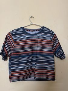 Stripped Crop Top