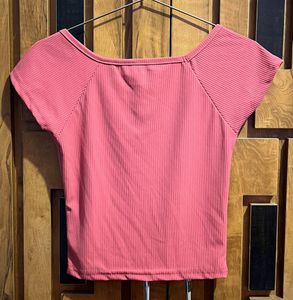 Set Of Cute Ribbed Crop Tops