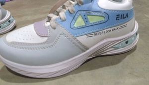White athletic shoes