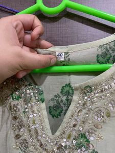 Elegant Green Printed Kurta