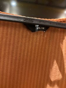 Xxl Brown Puff Sleeve Top