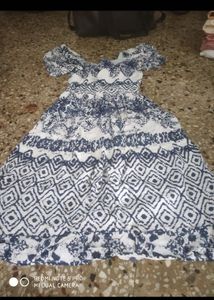 Patterned Off-Shoulder Dress