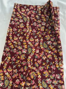 Reddish Floral Fabric