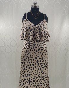 Korean Leopard Print Dress...