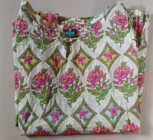 Floral Print  short Kurta