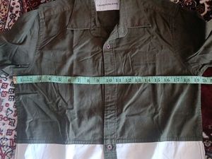 Calvin Klein Jeans Olive &amp; White Button-Down