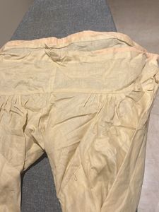 Cotton Flawless Plain Cream Chudidadar