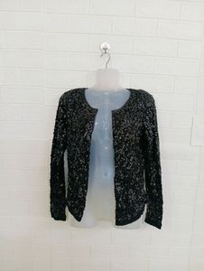 ORIGINAL H&amp;M BRANDED BLACK SEQUENCE SHRUGS