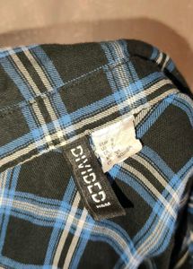 Blue Plaid Flannel Shirt