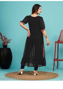 Elegant Black Kurta