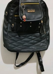 Black Leather Beg For Girls