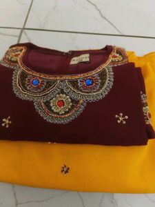 handwork lehnga choli set for kid / girl