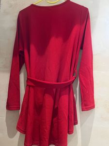 Red Long Sleeve Top