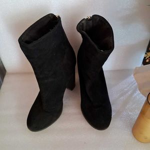 Black Suede Ankle Boots