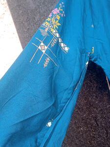 Sea Green Single Printed Kurti... 💙💙