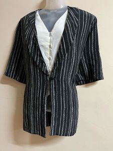 Korean Formal Coat Style Attached Top