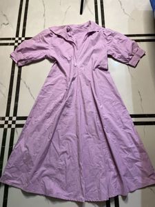Purple Fit Nd Flare Dress