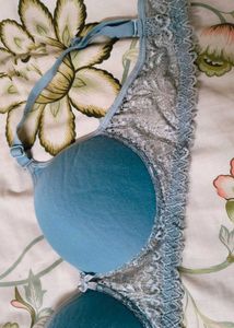 Blue Lace Bra