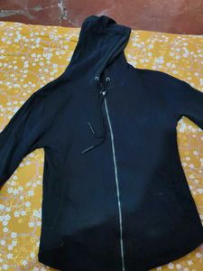 Black Zip-Up Hoodie