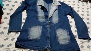 Denim Jacket with Lace (Small Size)