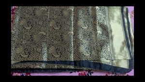 Elegant Black & Gold Kanjeevaram Saree