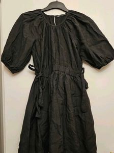 ZARA Black Tie-up Dress (Women&#39;s)
