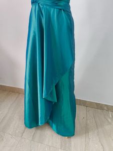 Elegant Teal Evening Gown