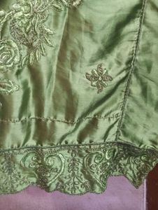 Green Embroidered Kurta Set