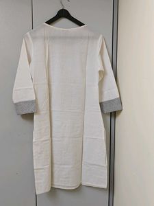 Elegant White Cotton Kurta