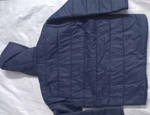 Stylish Blue New Hooded Jacket
